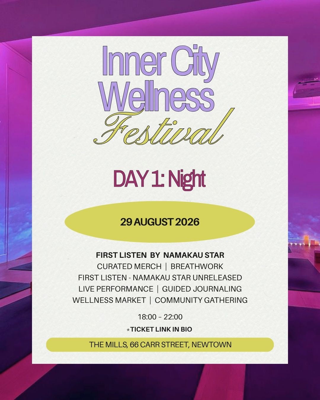 INNER CITY WELLNESS BY NIGHT- FIRST LISTEN BY NAMAKAU STAR